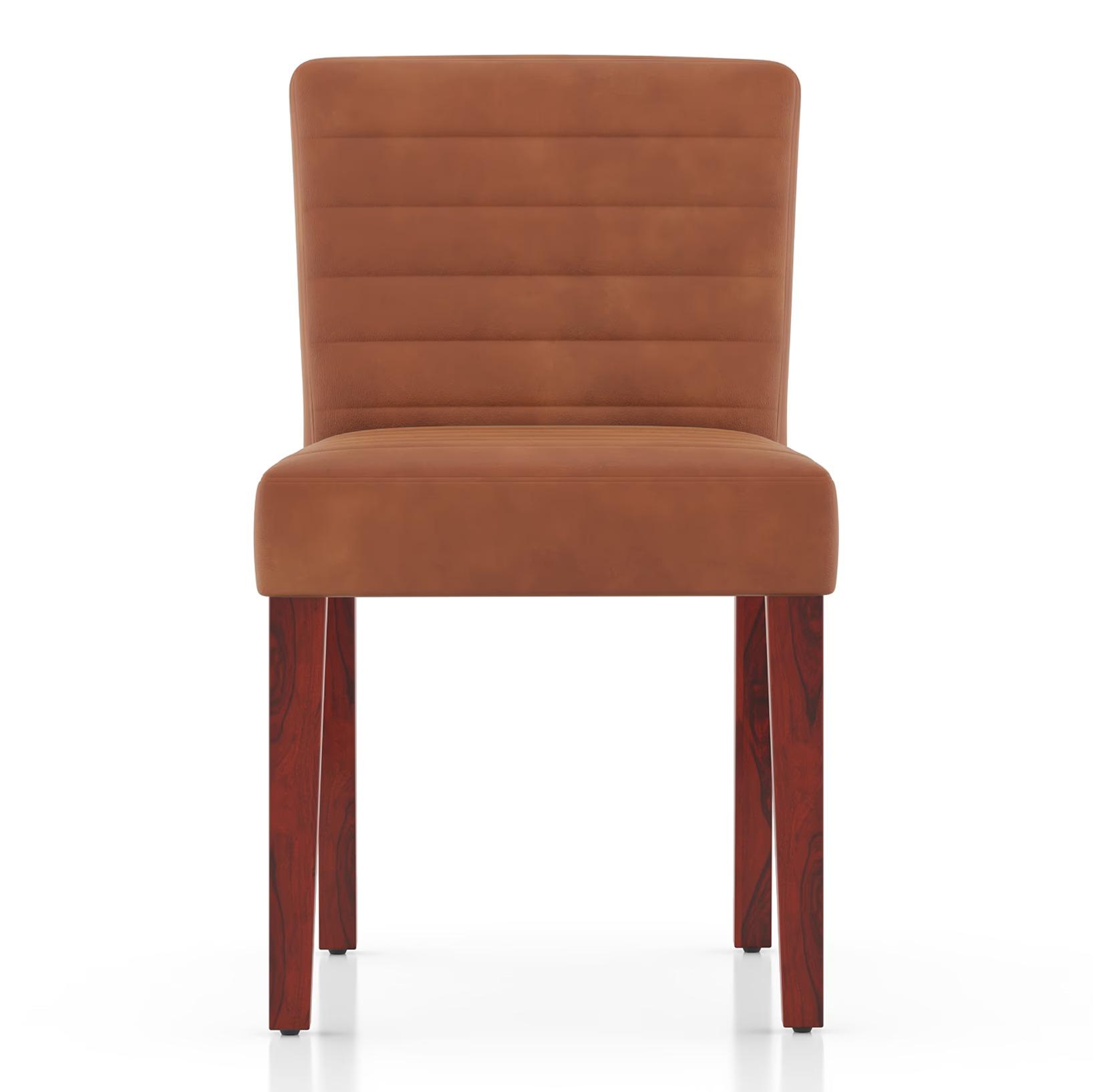 Atlas Solid Wood 6 Seater Dining Table With Set Of 6 Ludo Upholster Dining Chair