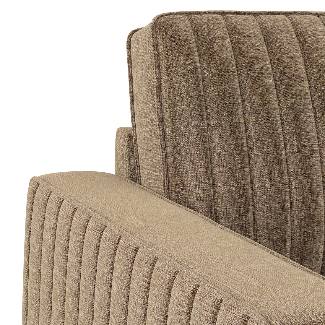 Apollo Neo 3 Seater Fabric Sofa in Dune Colour (Back Height : Regular, Cushion Type : Soft)