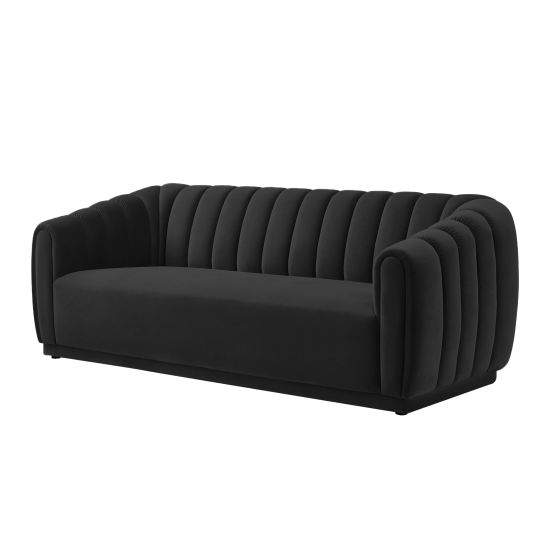 Rosa Fabric Sofa (Black)