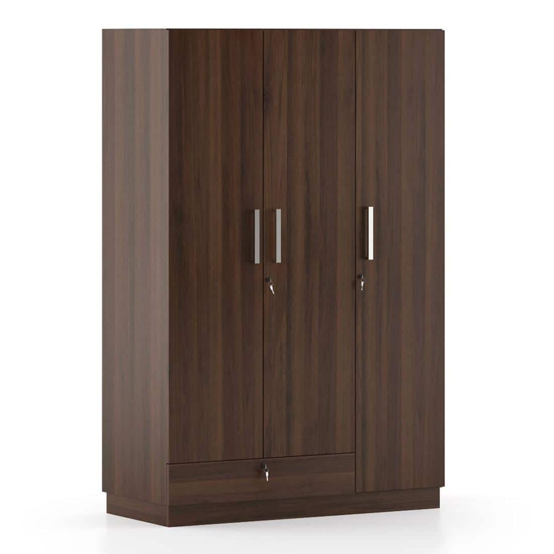 Bocado 3 Door Wardrobe in Columbian Walnut Finish