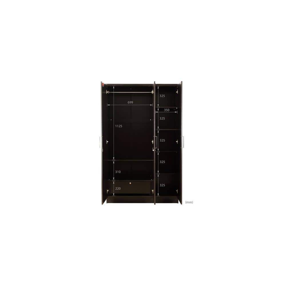 Luciana 3 door Wardrobe with Mirror