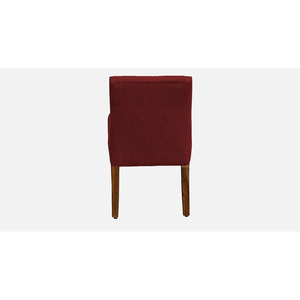 Bertly Accent chair Velvet in Maroon Color