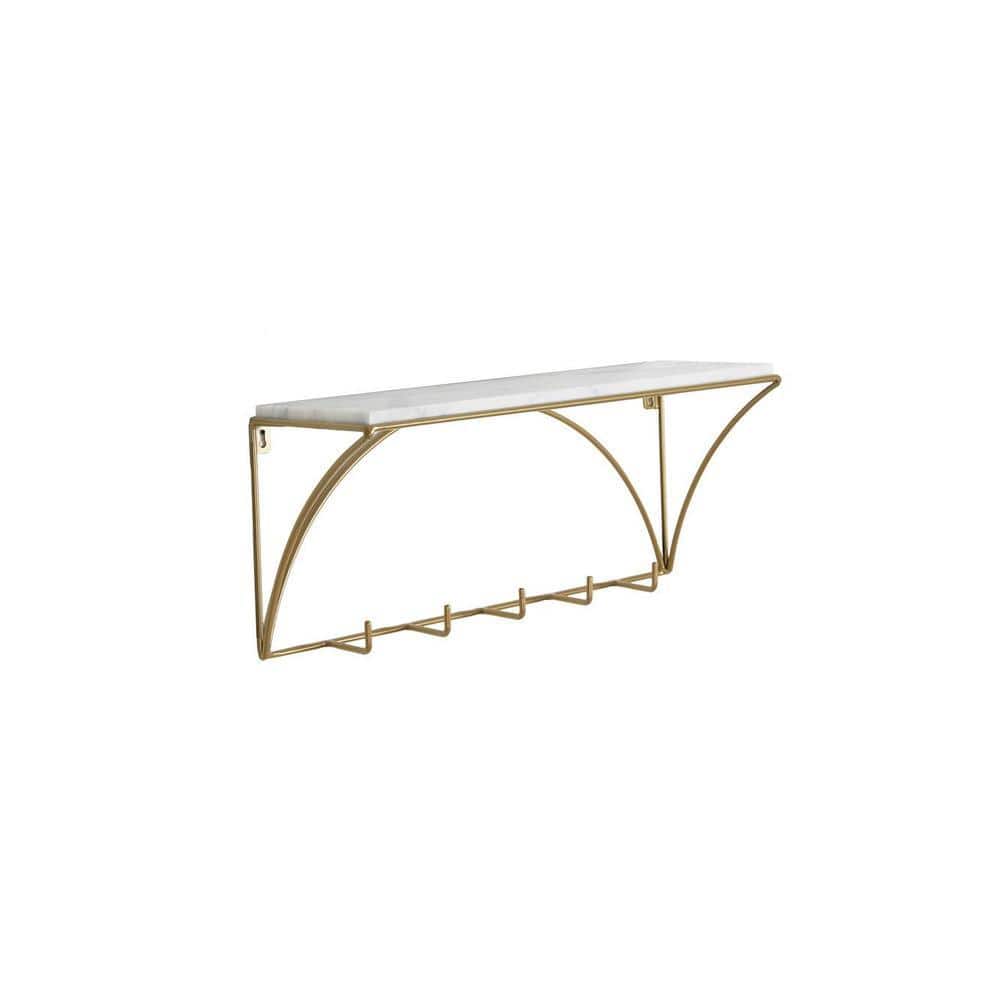 Claymint metal wall shelf