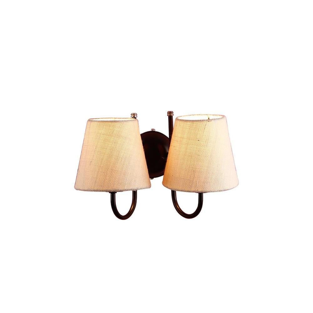 Etha White Natural Fiber Wall Light
