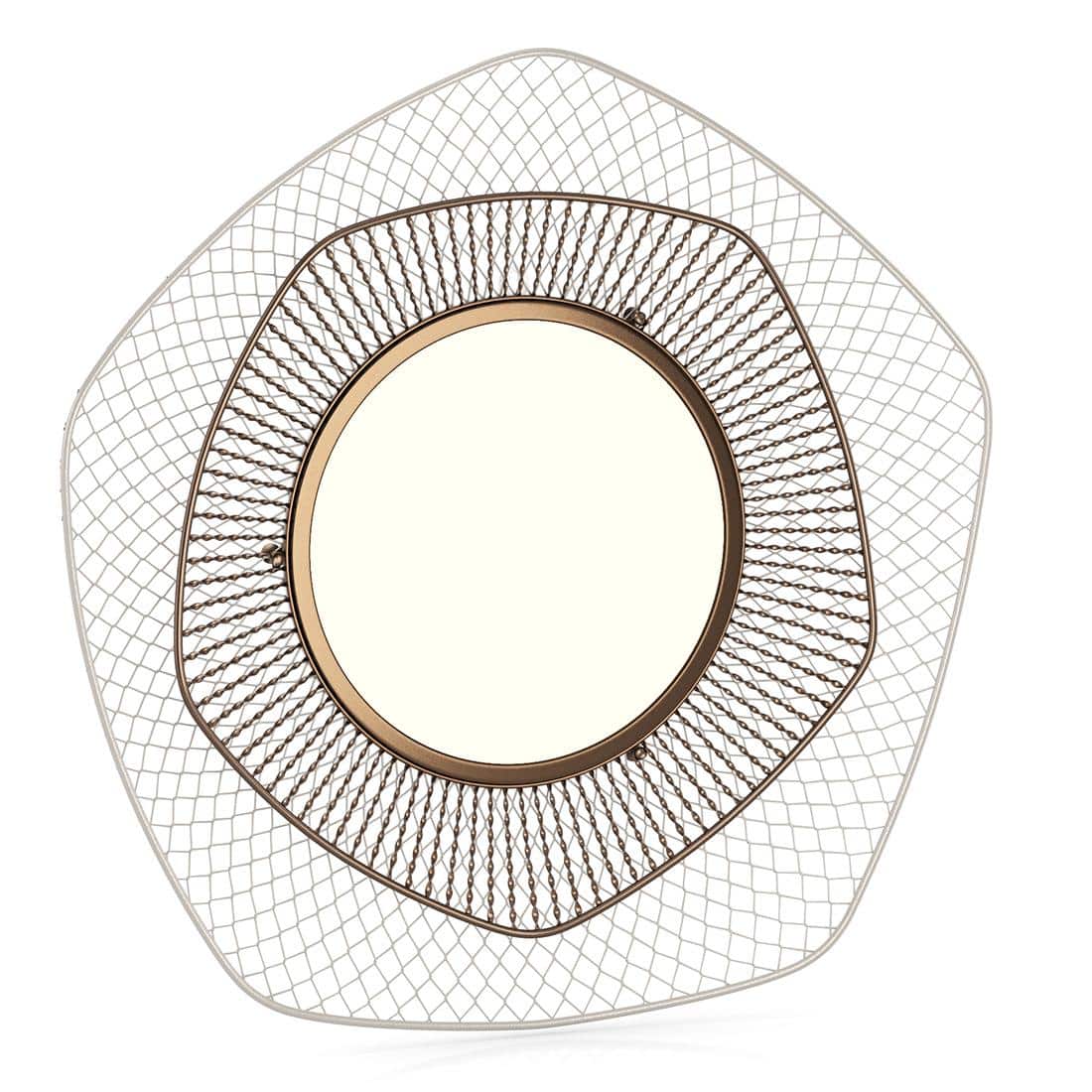 Lumo Metal Mirror In Brass Finish