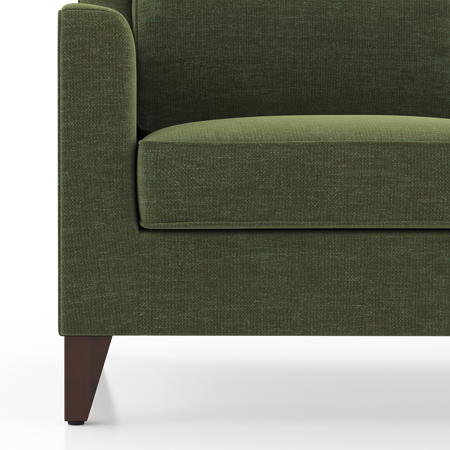 Abbey Sofa (Colour : Moss Green, Cushion : Hard, Seating Capacity : 3 Seater)