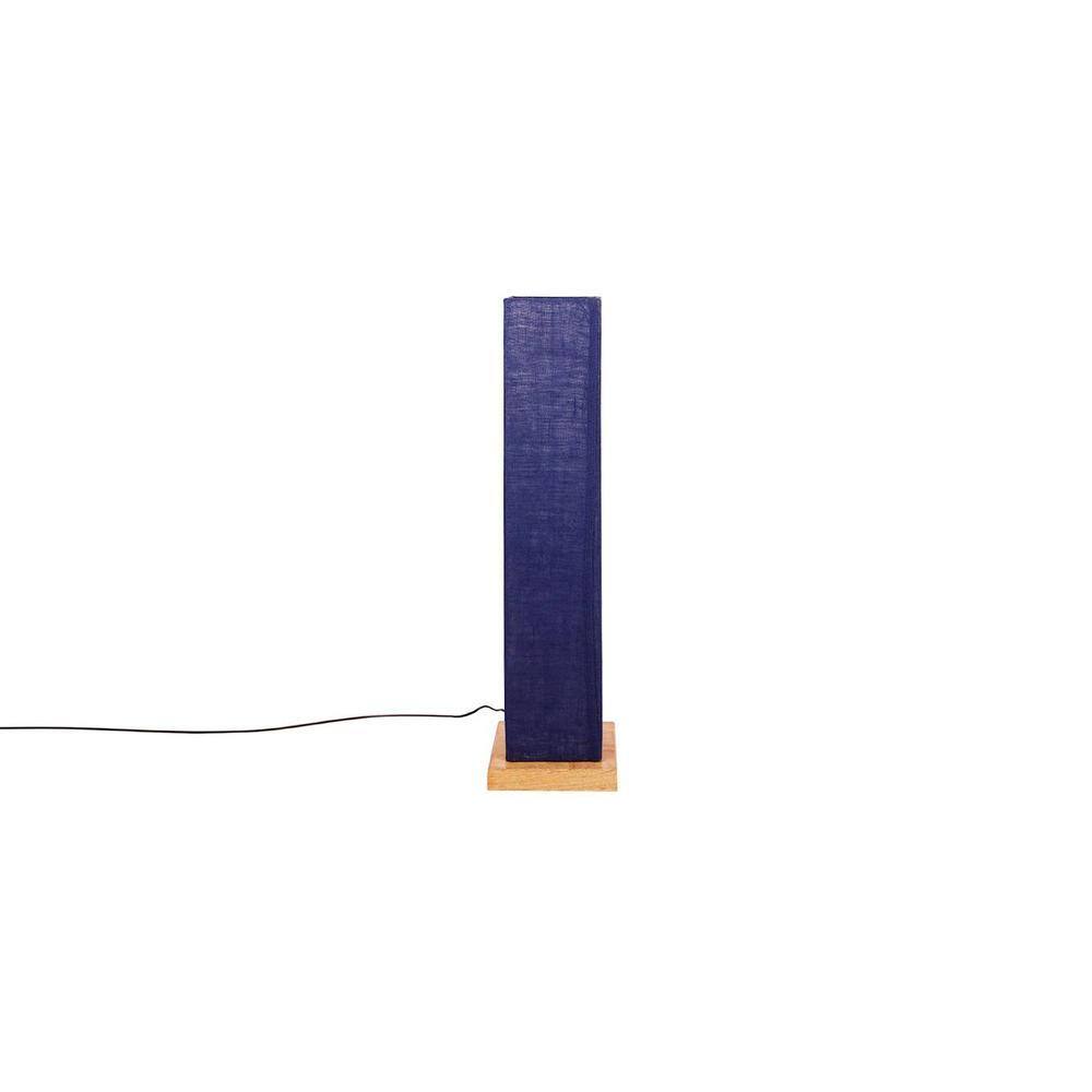 Miranda Blue Cotton Shade Floor Lamp