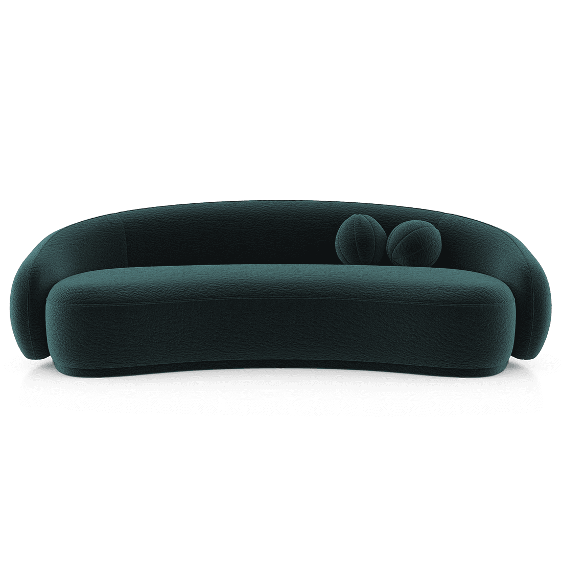 Mia 3 Seater Fabric Sofa In Deep Forest Green