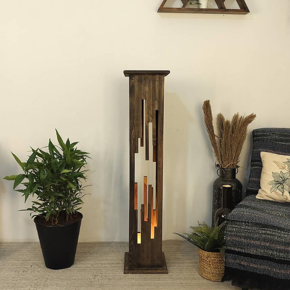 Disperse Beige Floor Lamp with Beige Base