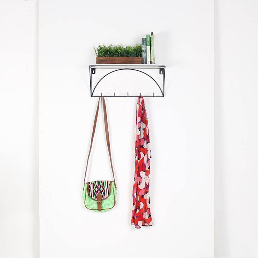 Claymint metal wall shelf