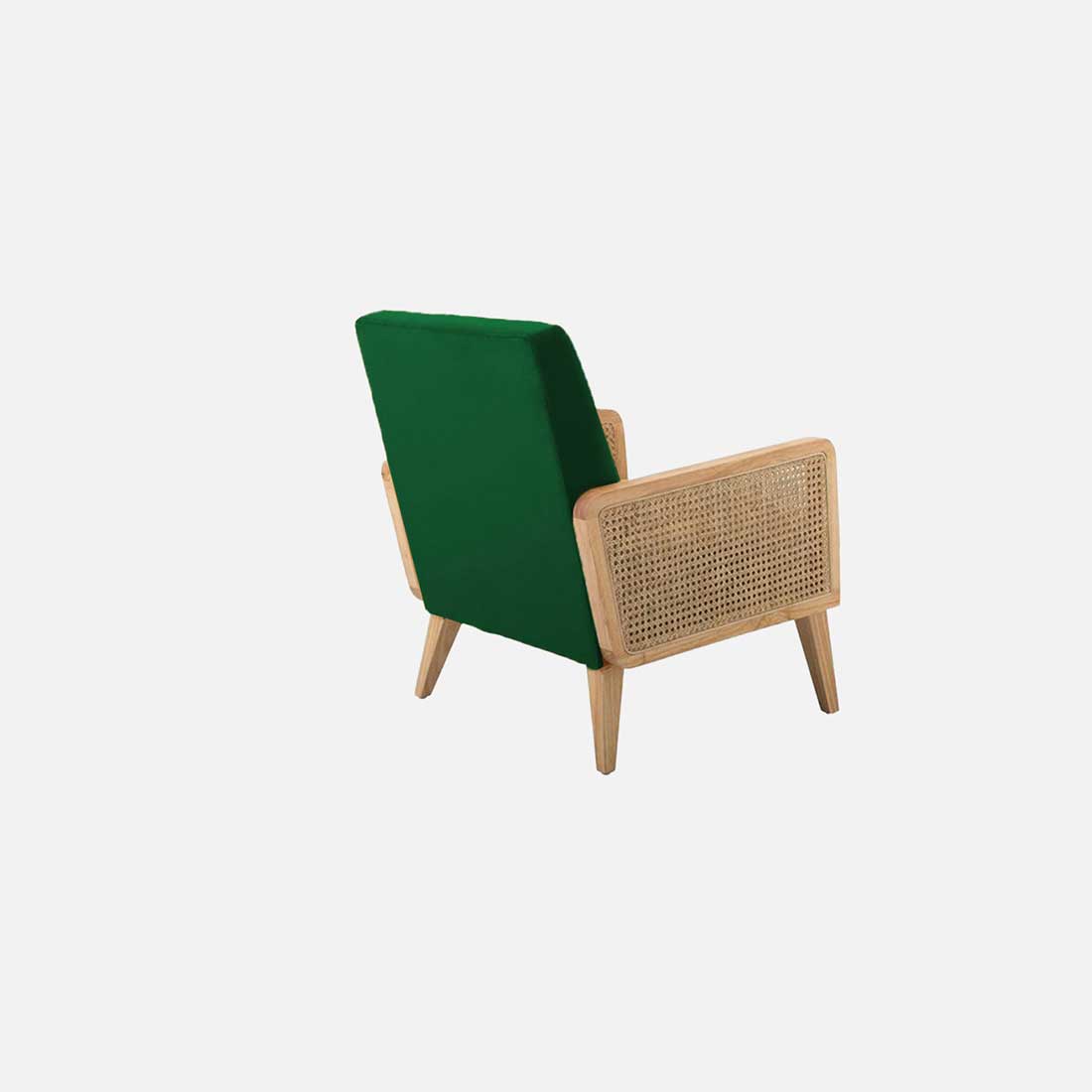 Evant Ratan Accent Chair in Green Colour