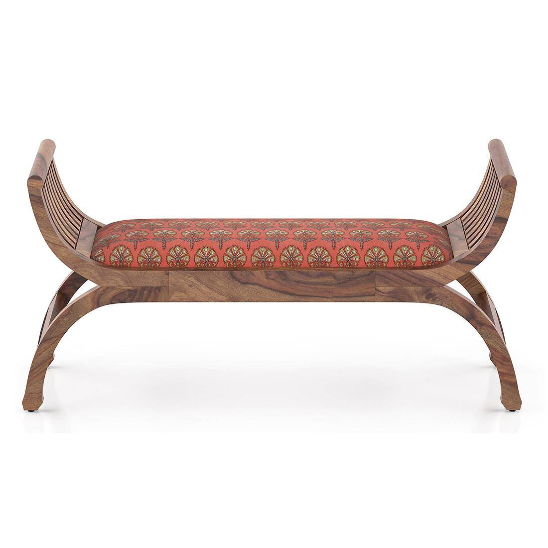 Magnolia Solid Wood Dining Bench In Teak Finish