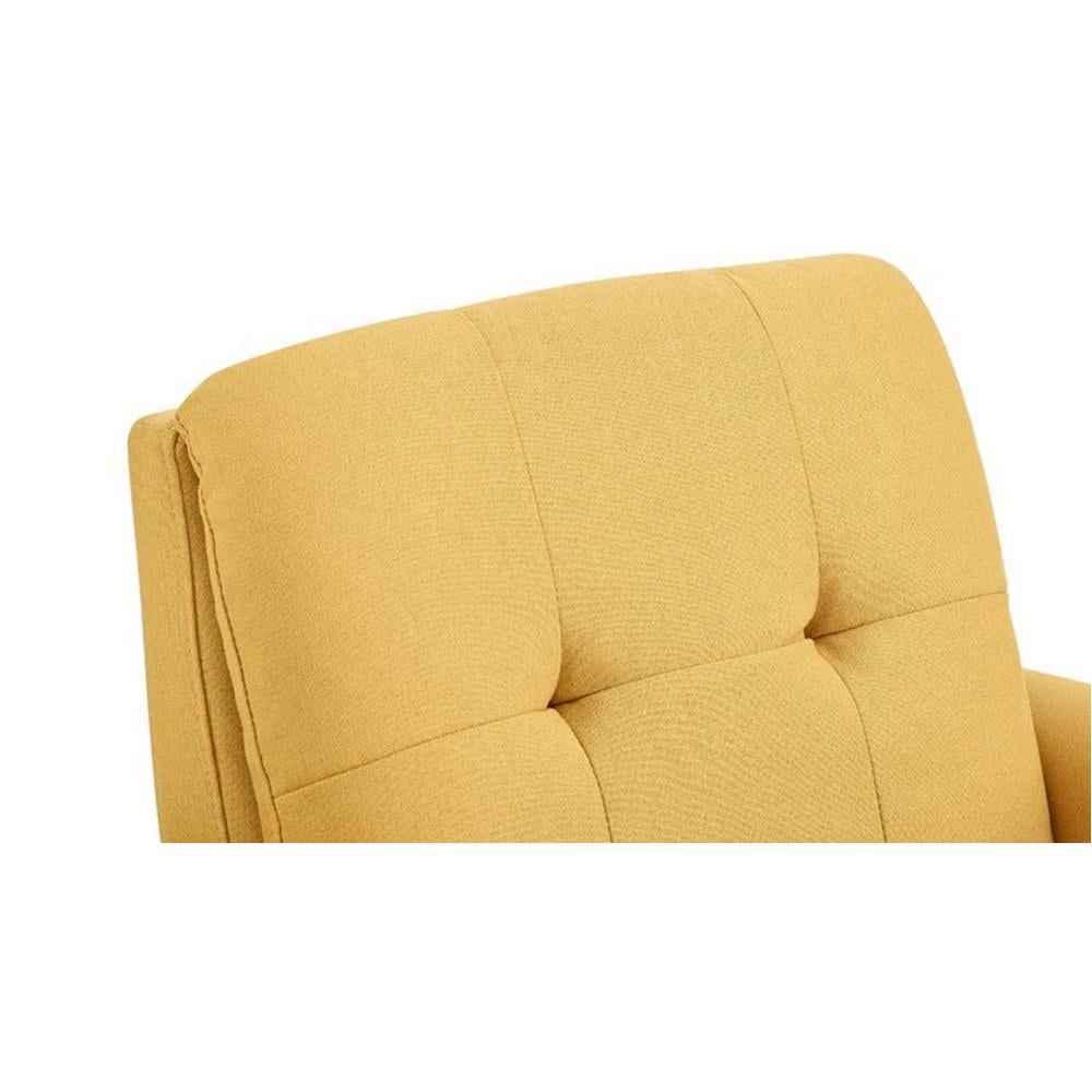 Gartman Accent Chair in Yellow Colour