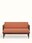 Rust Dobby Fabric Upholstered Sheesham Wood 2-seater Sofa