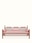 Maroon Upholstered Teak Wood Sankheda 3-seater Sofa