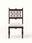 Walnut Finish Upholstered Sheesham Wood Dining Chair (2 Pcs)