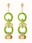 Glass Bead Drop Earrings