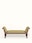 Green Ribbed Fabric Upholstered Sheesham Wood & Bone Inlay Bench
