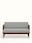 Blue Plain Fabric Upholstered Sheesham Wood 2-seater Sofa