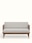 Natural Finish Upholstered Sheesham Wood 2-seater Sofa