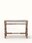 Natural Finish Carved Marble & Sheesham Wood Console Table