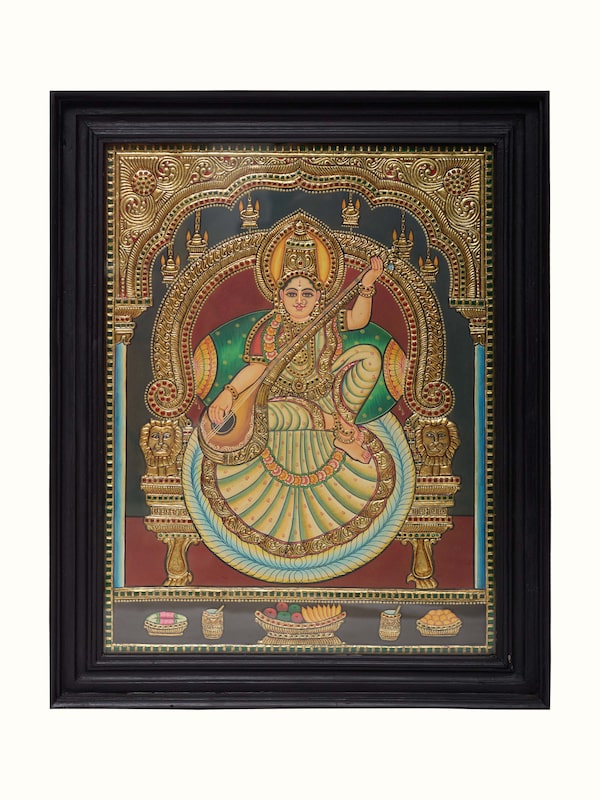 Saraswathi Antique Thanjavur Painting