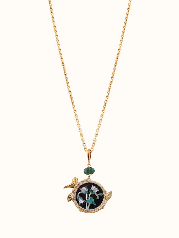 Parchinkari Silver Pendant & Chain