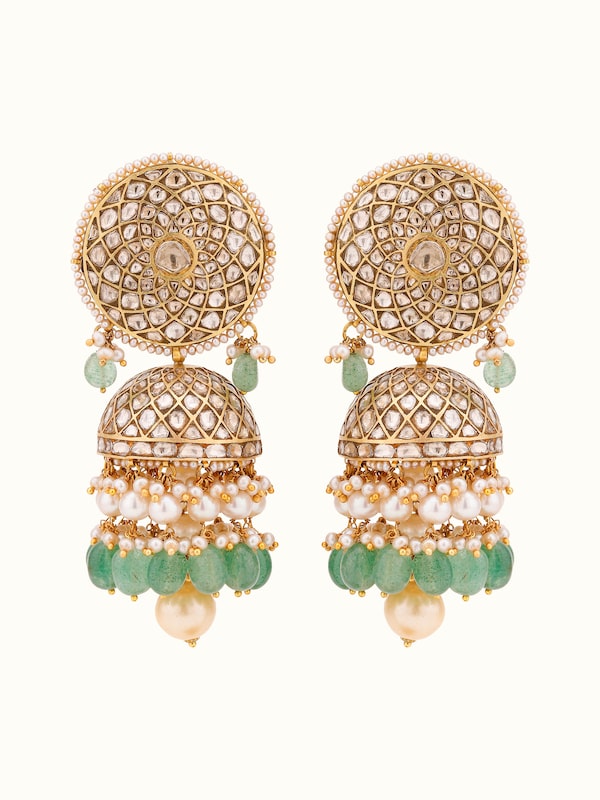 Thappa 18 Karat Gold Jhumkas