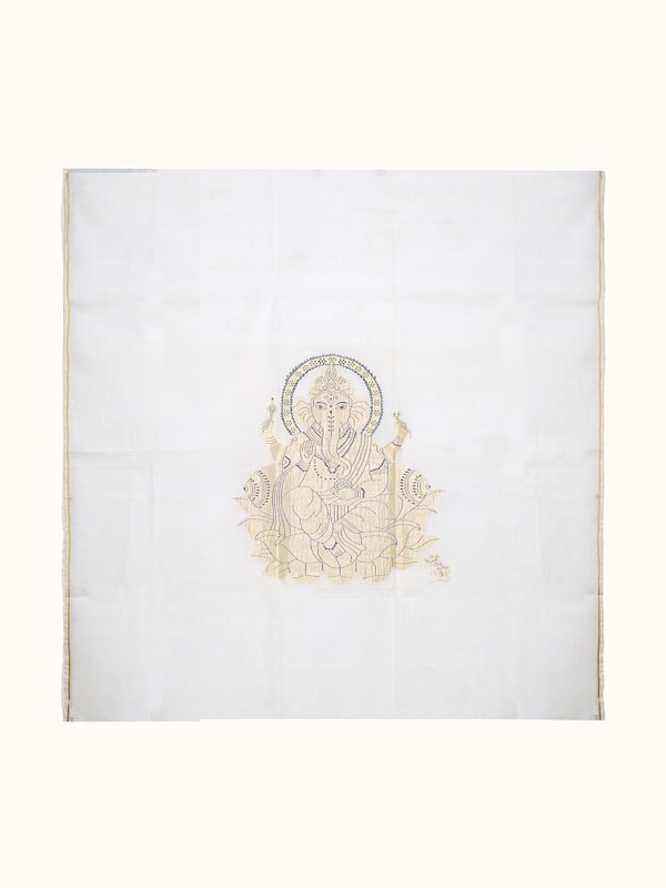 Sri Ganesha Jamdani Wall Hanging