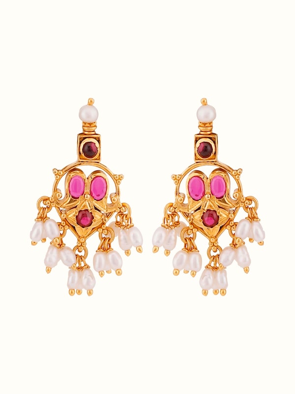 Guttapusalu Silver Drop Earrings