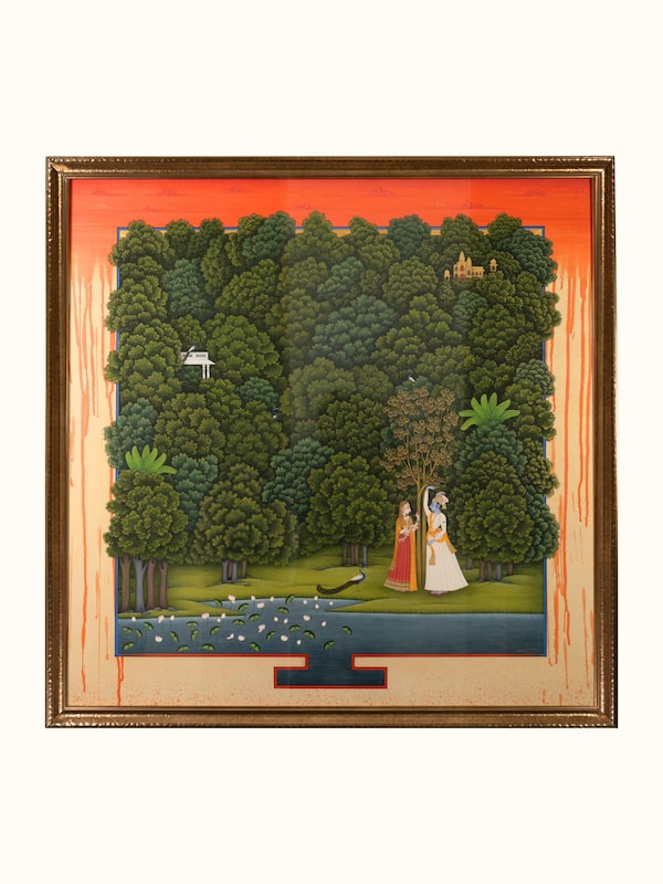 Krishna Garden Miniature Painting