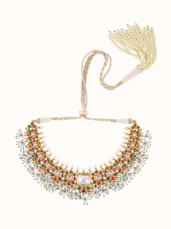 Jadau 18 Karat Gold Collar Necklace