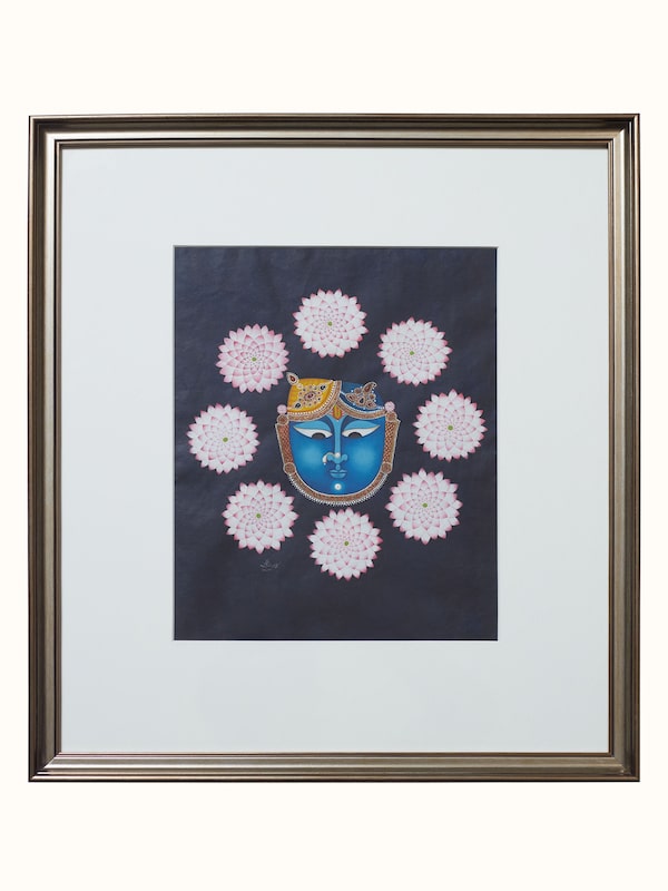 Shrinathji Mukharvind Lotus Miniature Painting
