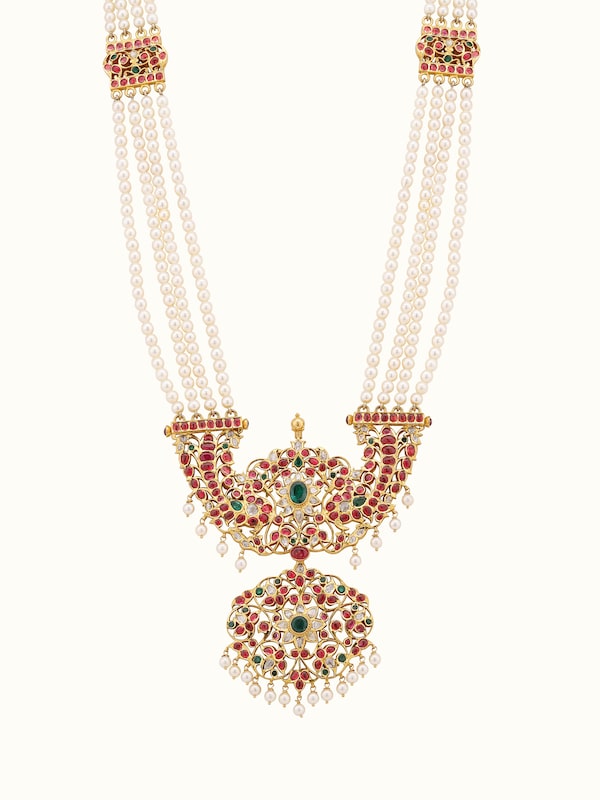 Kundala Velai 22 Karat Gold Long Necklace