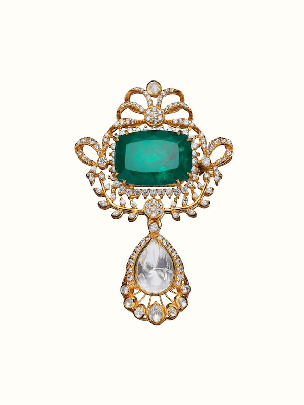 Silver Smithing Yellow Gold Brooch Pin
