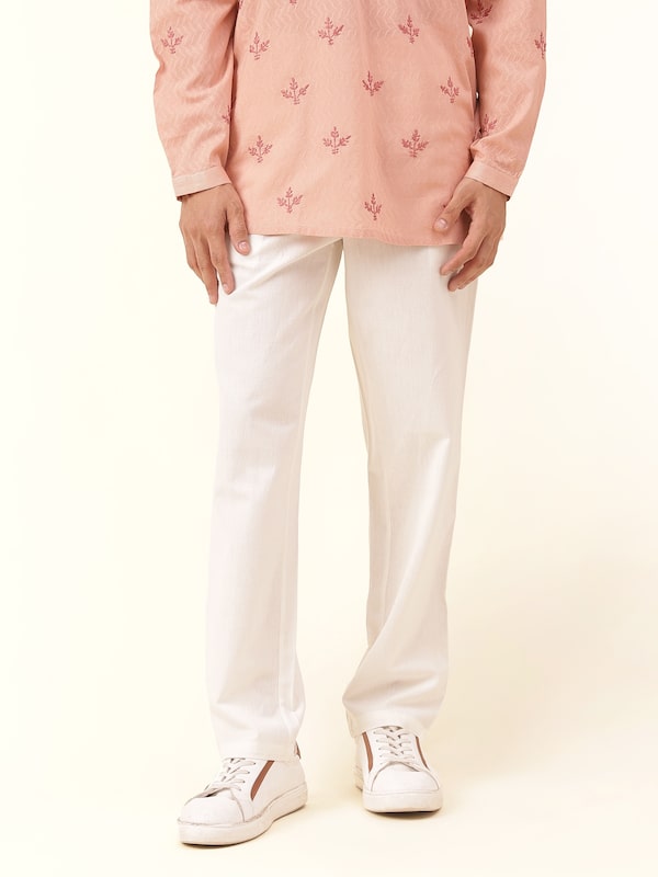 Off-white Cotton Elasticated Pyjama