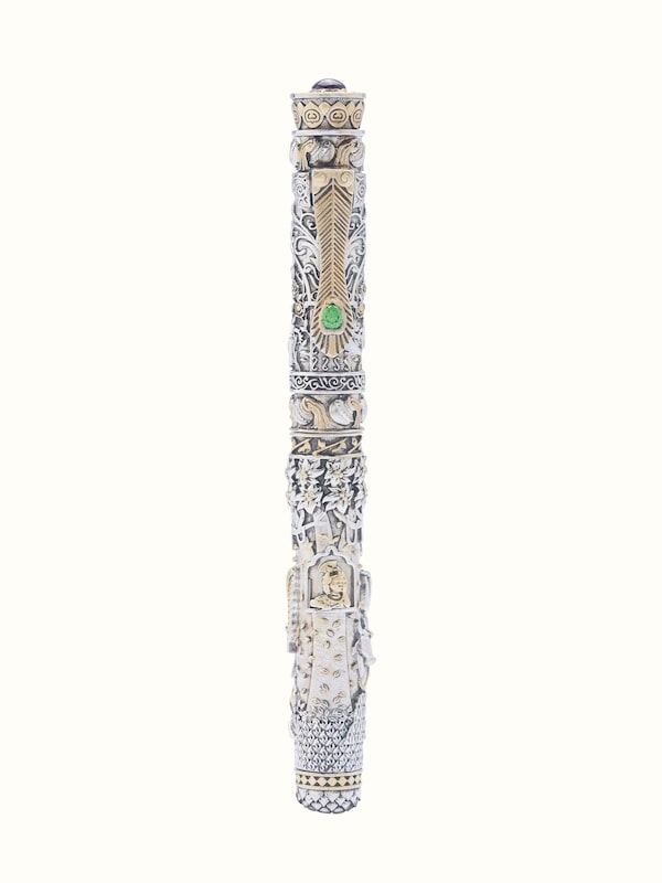 Goddess Radha & Shri Krishna Silver Smithing Pen