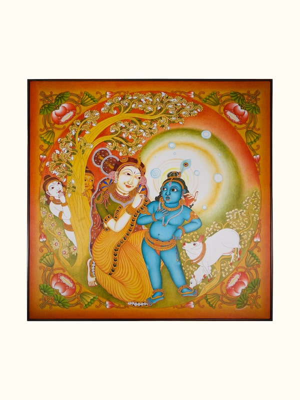 Yashoda Krishna Kerala Mural Painting