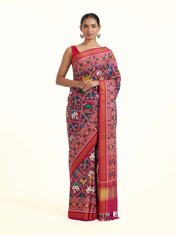 Silk Patan Patola Double Ikat Saree