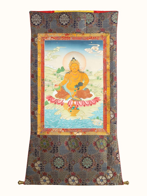 Kubera Jambhala Thangka Painting