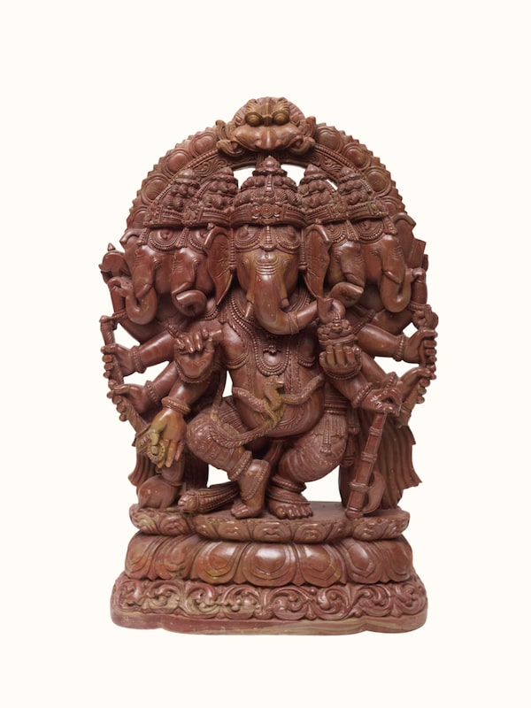 Stone Carved Ganesha Idol