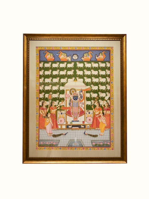 Shrinathji Aarti Gopashtami Pichwai Painting