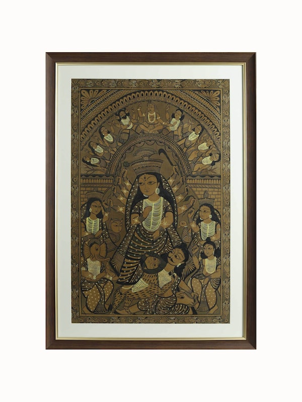 Bengal Devi Kalighat Painting