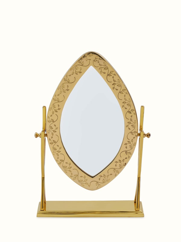 Natural Brass Table Mirror