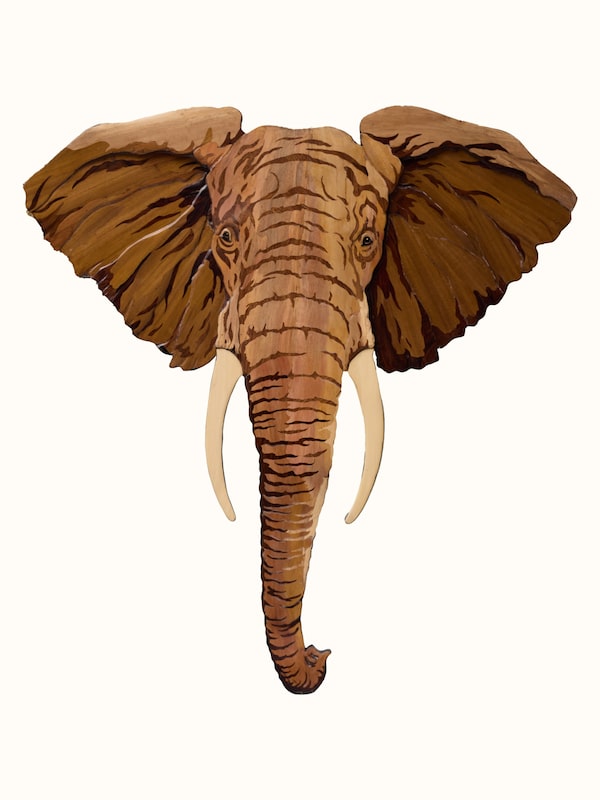 Elephant Mysore Rosewood Inlay