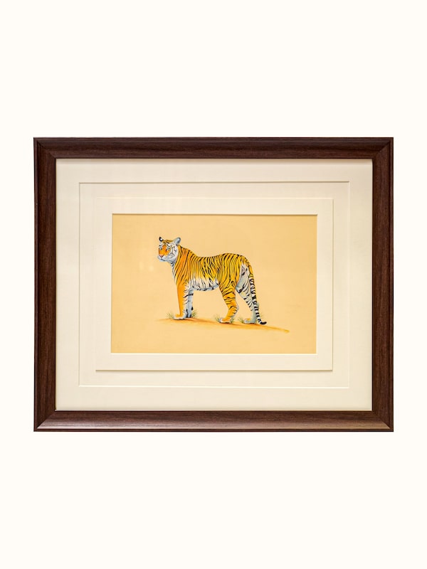 Tiger Miniature Painting