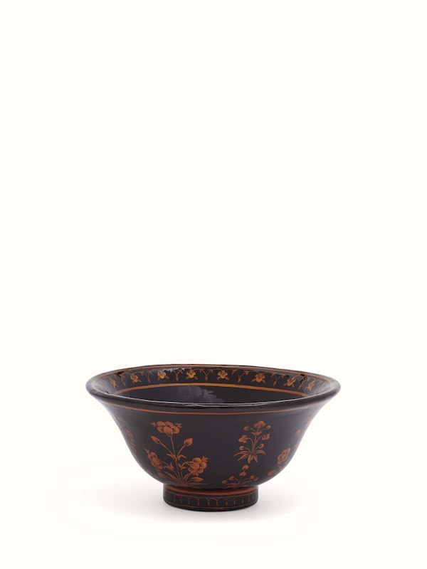Black Papier Mache Paper Pulp Bowl