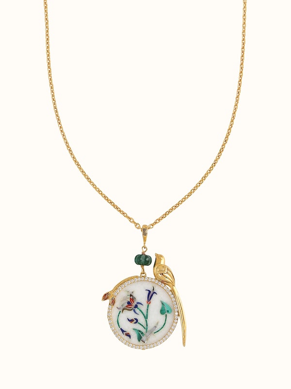 Parchinkari Silver Pendant & Chain