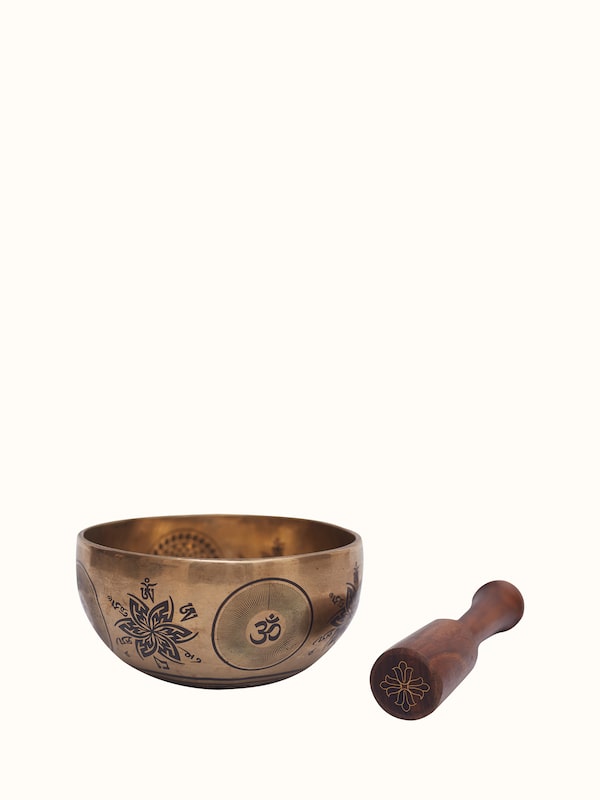 Om Brass Singing Bowl