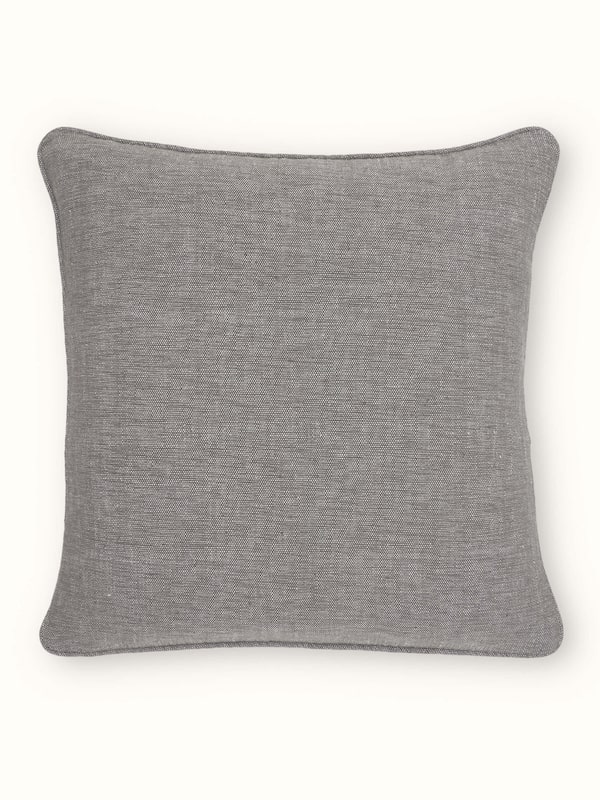 Anek Coffee Cotton Chambrey Bhujodi Handloom Cushion Cover